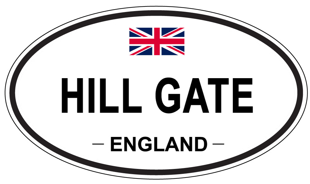 HILL GATE, England - Oval Magnet