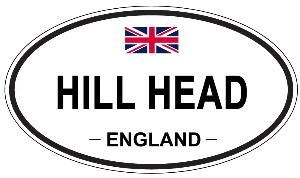 HILL HEAD, England - Oval Magnet