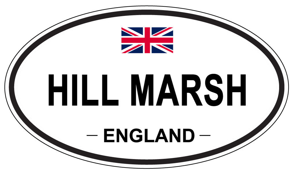 HILL MARSH, ENGLAND - Oval Sticker