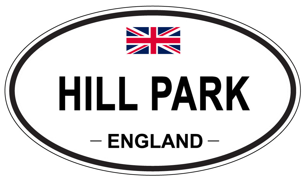 HILL PARK, England - Oval Magnet