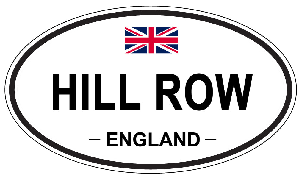 HILL ROW, England - Oval Magnet