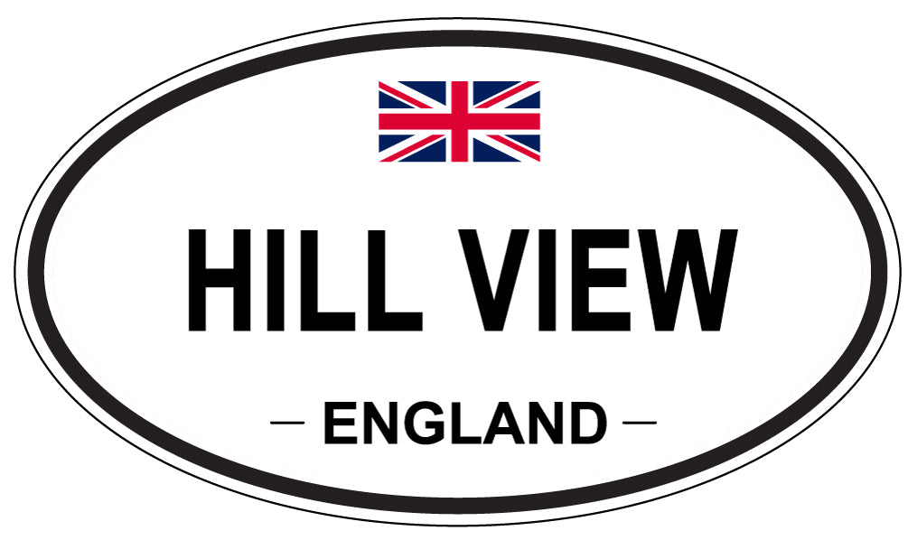 HILL VIEW, England - Oval Magnet