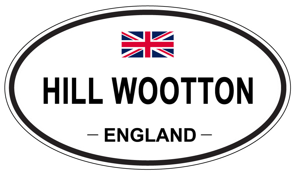 HILL WOOTTON, ENGLAND - Oval Sticker