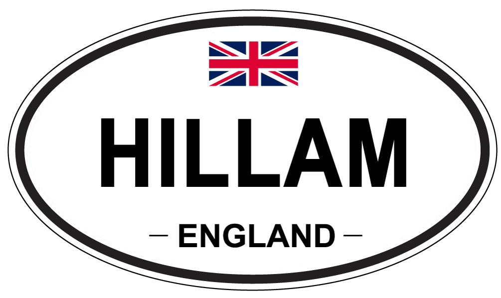 HILLAM, England - Oval Magnet