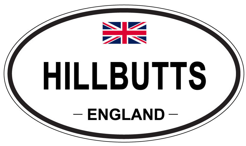 HILLBUTTS, England - Oval Magnet