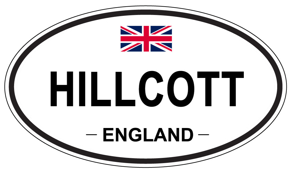 HILLCOTT, England - Oval Magnet