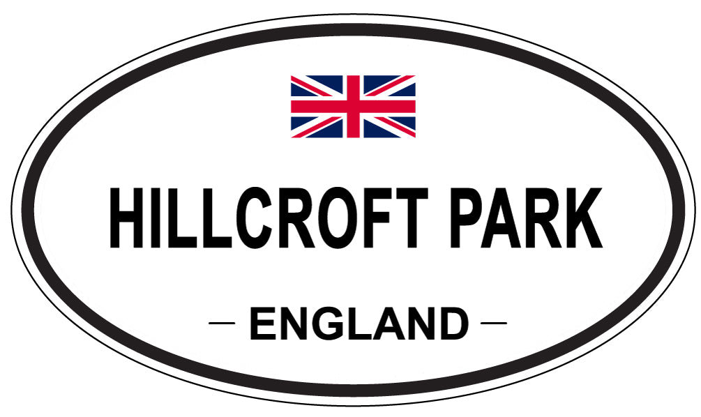 HILLCROFT PARK, ENGLAND - Oval Sticker