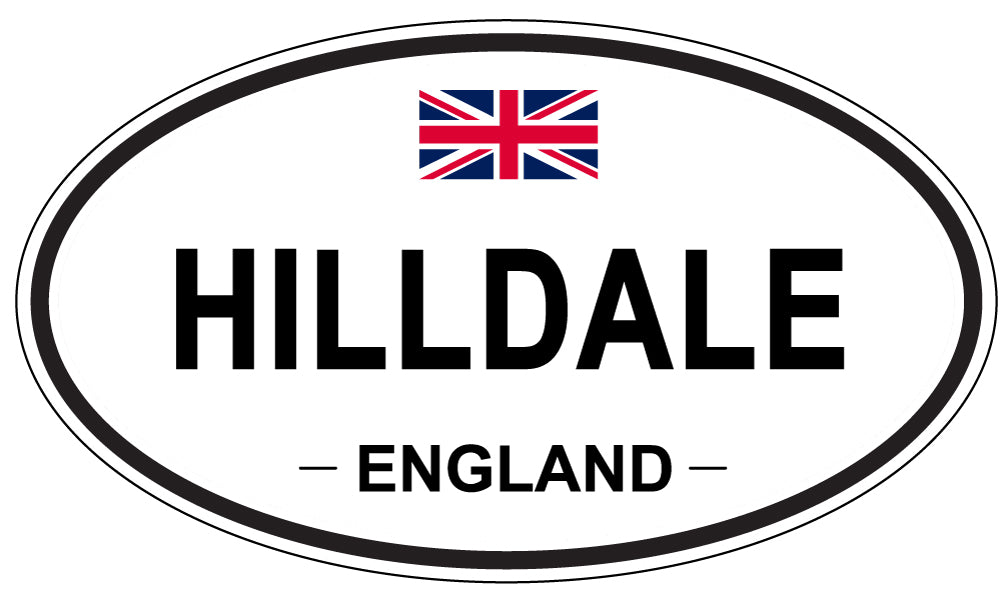 HILLDALE, England - Oval Magnet