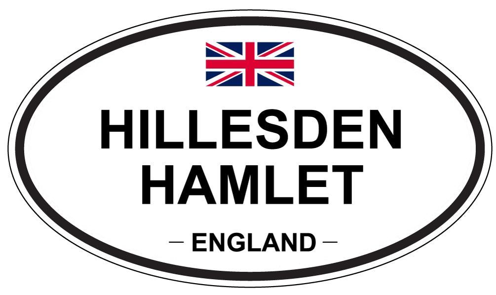 HILLESDEN HAMLET, England - Oval Magnet