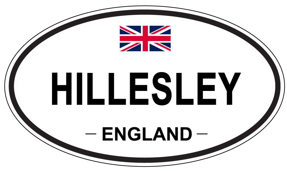 HILLESLEY, ENGLAND - Oval Sticker