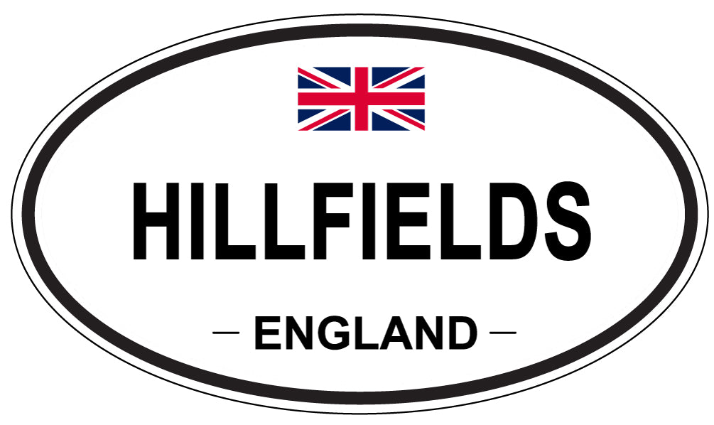 HILLFIELDS, ENGLAND - Oval Sticker