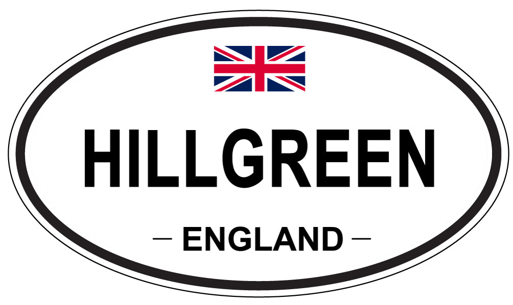 HILLGREEN, England - Oval Magnet