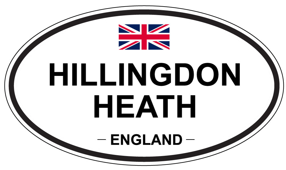 HILLINGDON HEATH, ENGLAND - Oval Sticker