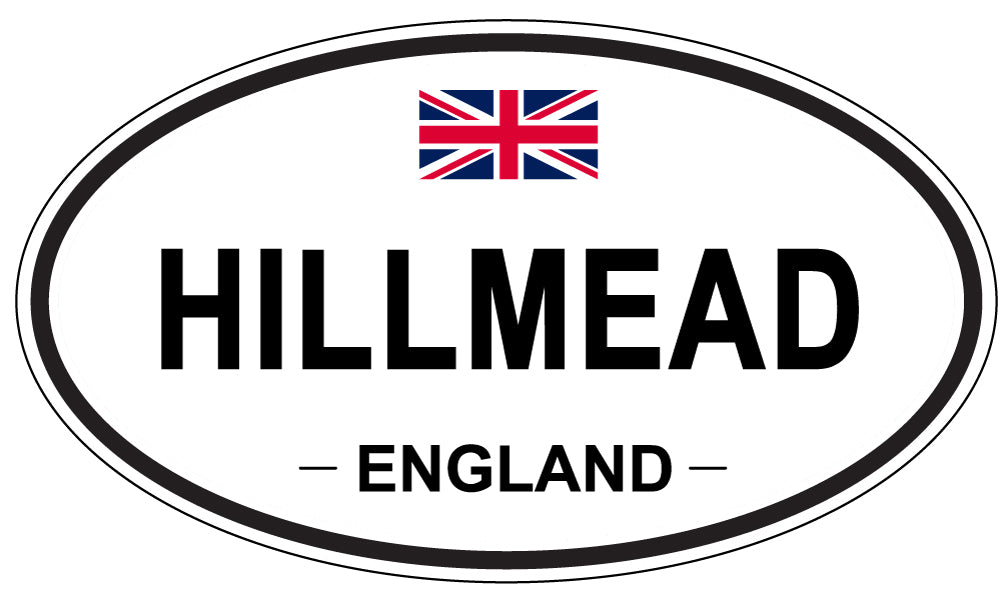 HILLMEAD, ENGLAND - Oval Sticker