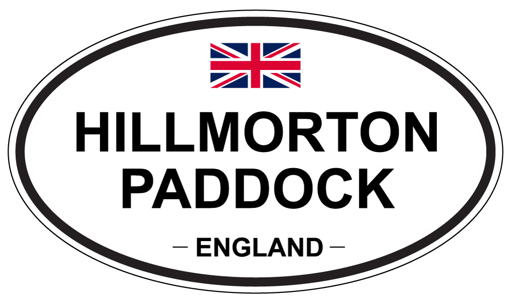 HILLMORTON PADDOCK, ENGLAND - Oval Sticker