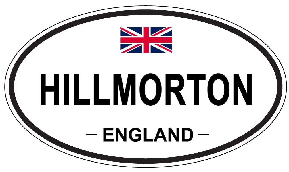 HILLMORTON, ENGLAND - Oval Sticker