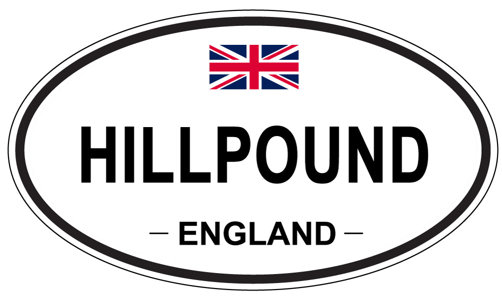 HILLPOUND, ENGLAND - Oval Sticker