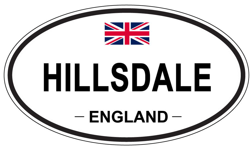 HILLSDALE, England - Oval Magnet