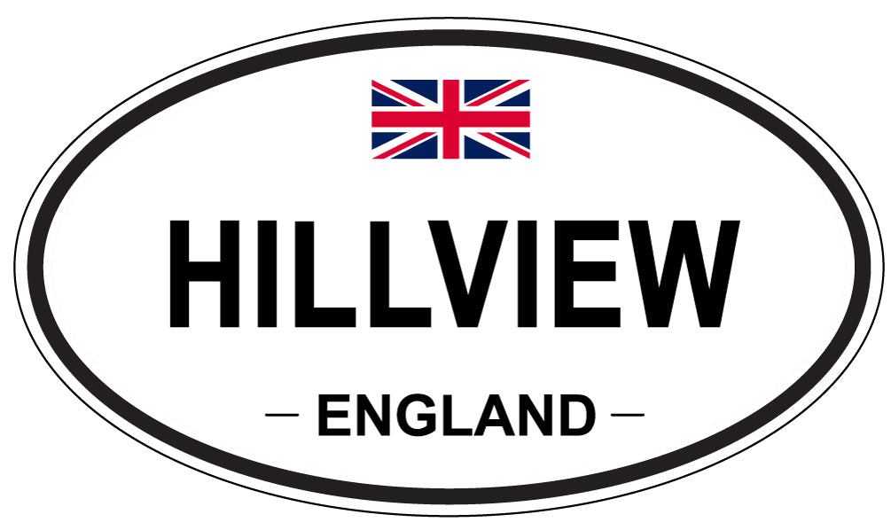 HILLVIEW, England - Oval Magnet