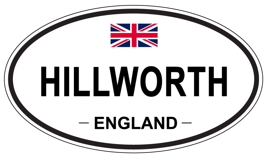 HILLWORTH, England - Oval Magnet