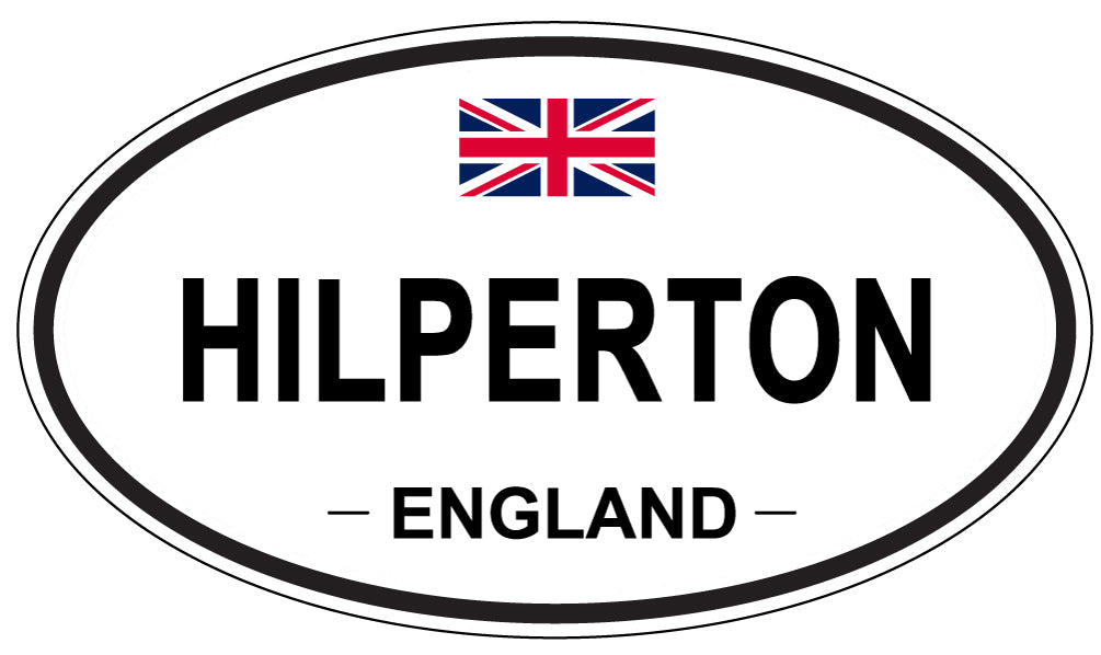 HILPERTON, ENGLAND - Oval Sticker