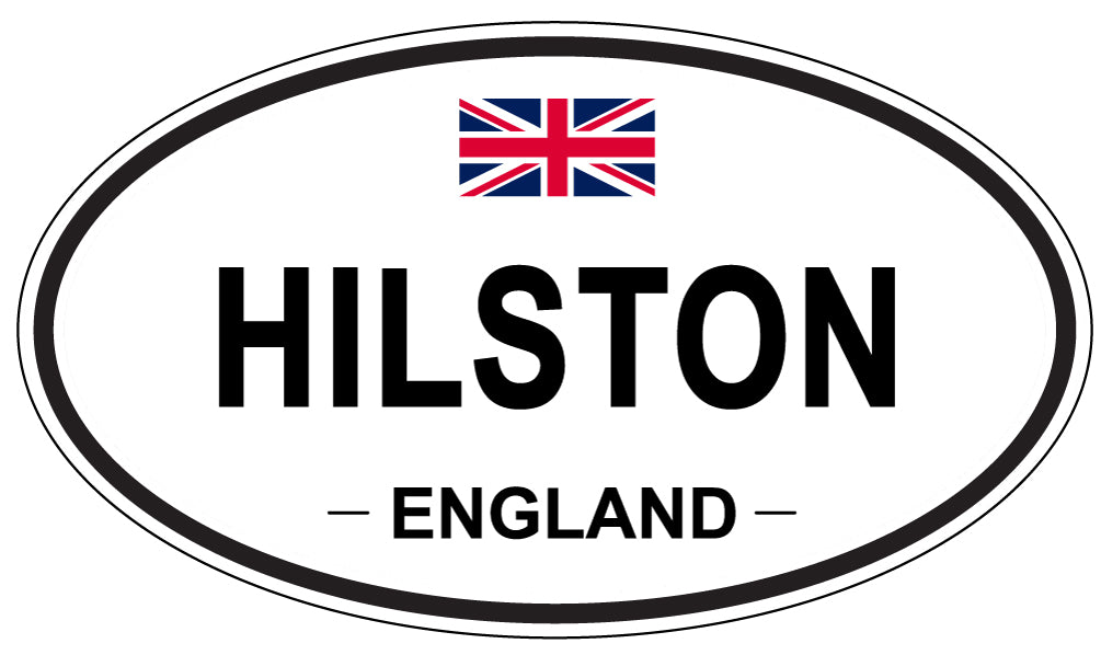 HILSTON, ENGLAND - Oval Sticker