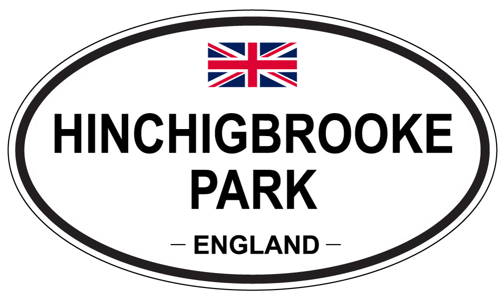 HINCHINGBROOKE PARK, ENGLAND - Oval Sticker
