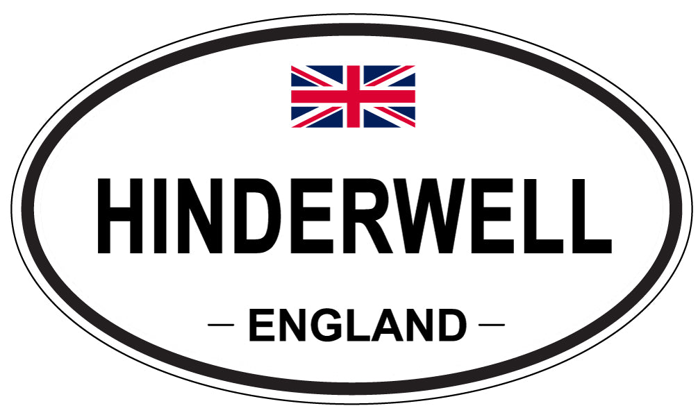 HINDERWELL, ENGLAND - Oval Sticker