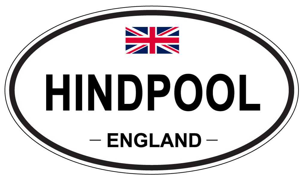 HINDPOOL, England - Oval Magnet