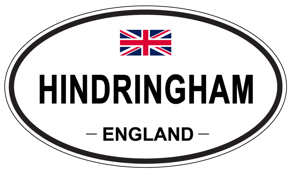 HINDRINGHAM, ENGLAND - Oval Sticker
