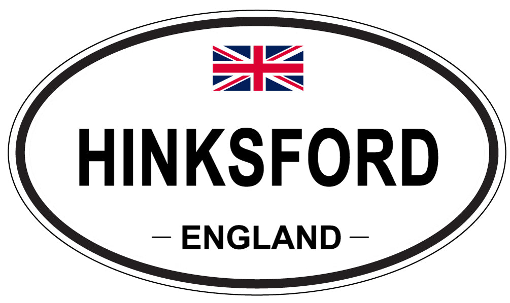 HINKSFORD, ENGLAND - Oval Sticker