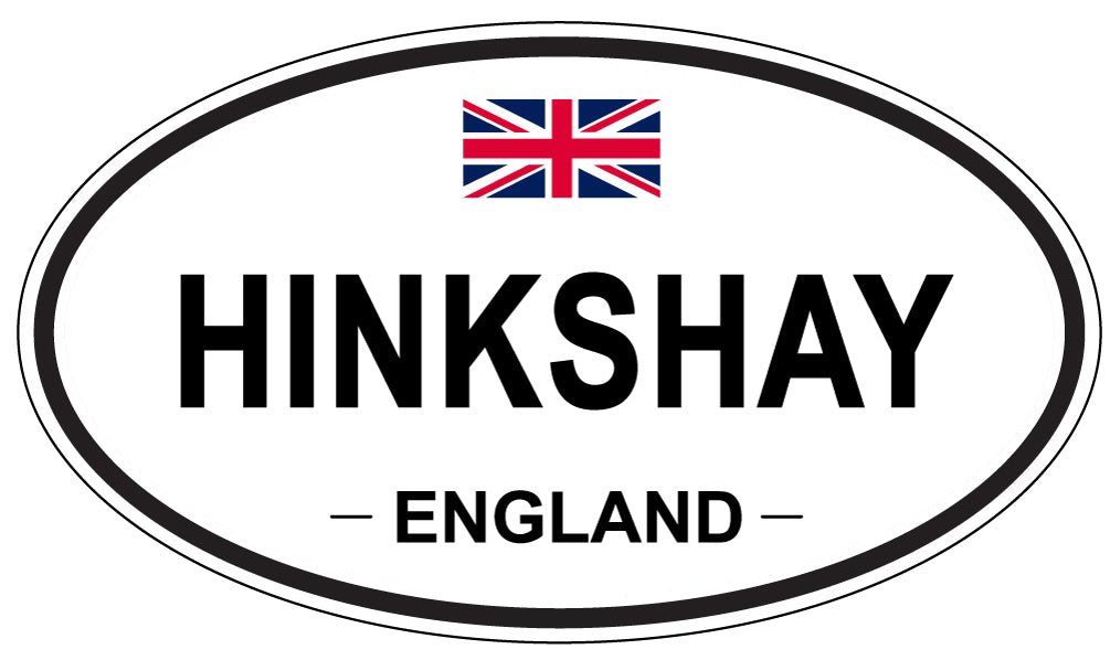 HINKSHAY, ENGLAND - Oval Sticker