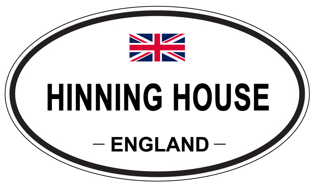 HINNING HOUSE, England - Oval Magnet