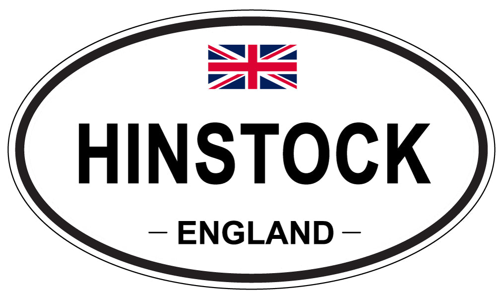HINSTOCK, ENGLAND - Oval Sticker