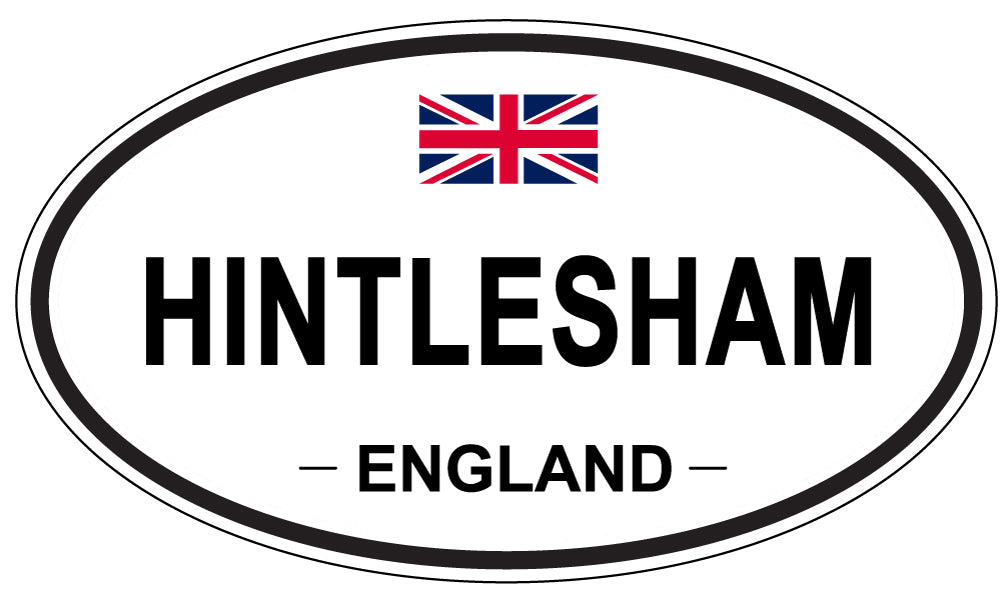 HINTLESHAM, ENGLAND - Oval Sticker