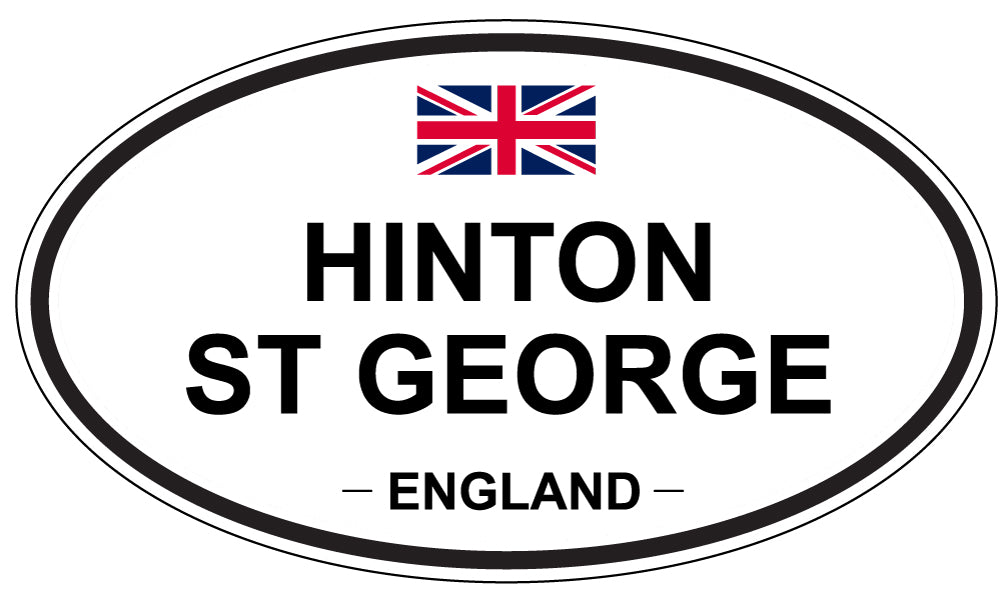 HINTON ST GEORGE, ENGLAND - Oval Sticker
