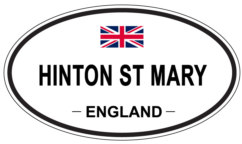 HINTON ST MARY, ENGLAND - Oval Sticker
