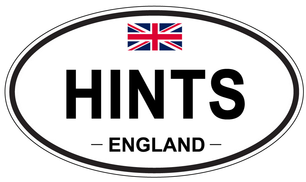 HINTS, England - Oval Magnet