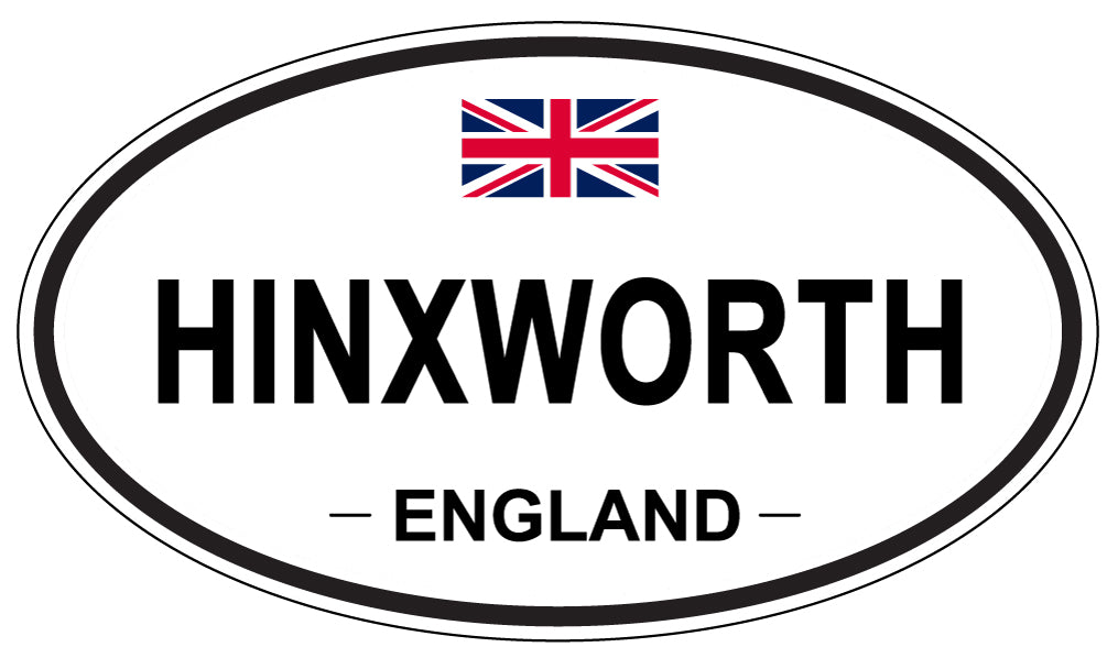HINXWORTH, ENGLAND - Oval Sticker