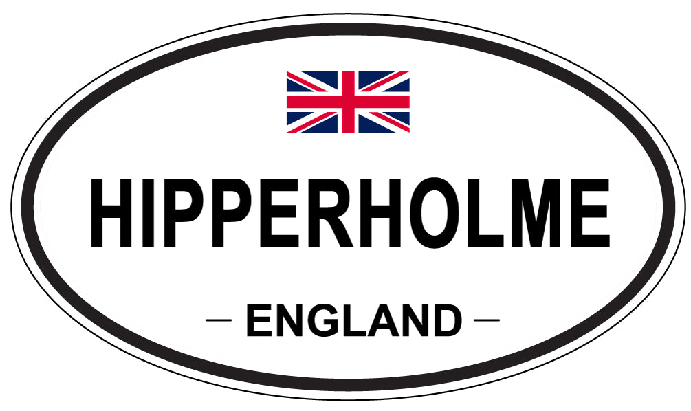 HIPPERHOLME, ENGLAND - Oval Sticker