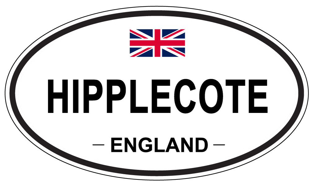 HIPPLECOTE, ENGLAND - Oval Sticker
