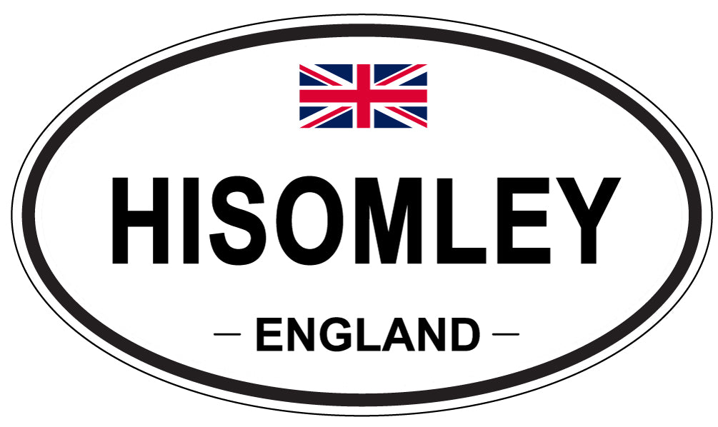 HISOMLEY, ENGLAND - Oval Sticker