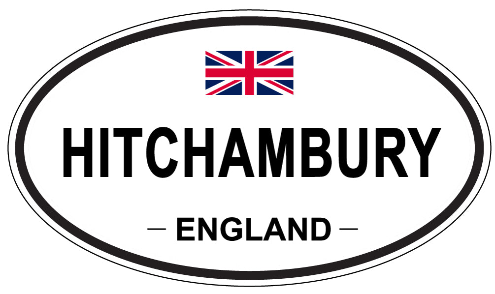HITCHAMBURY, ENGLAND - Oval Sticker