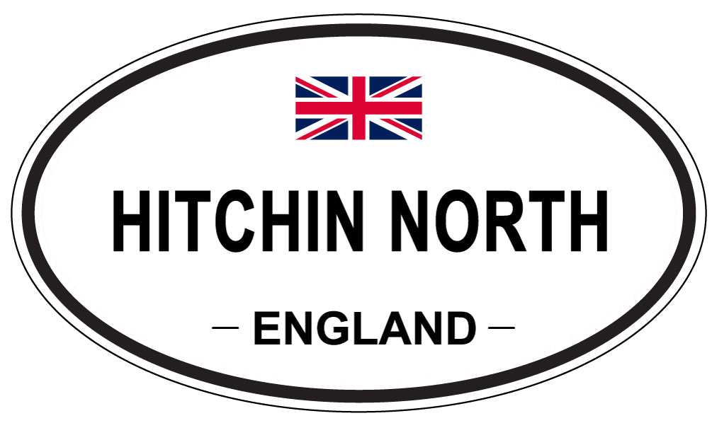 HITCHIN NORTH, ENGLAND - Oval Sticker