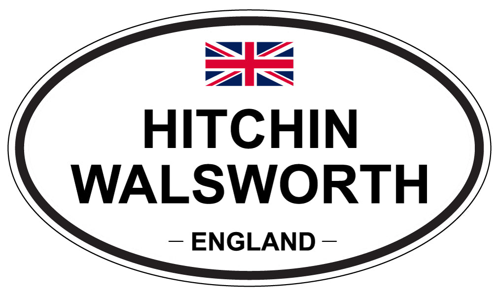 HITCHIN WALSWORTH, ENGLAND - Oval Sticker