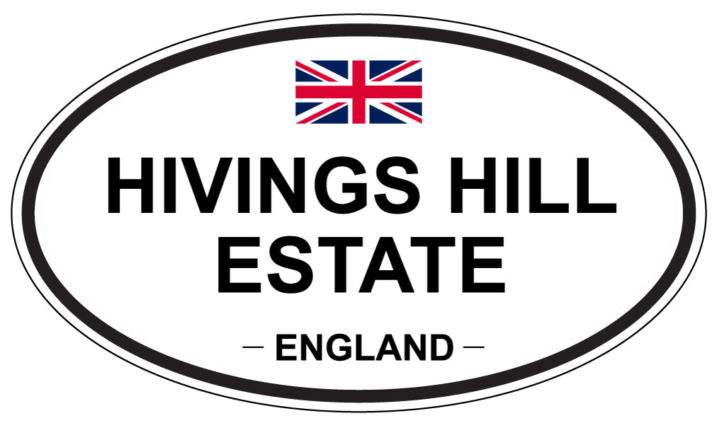 HIVINGS HILL ESTATE, England - Oval Magnet