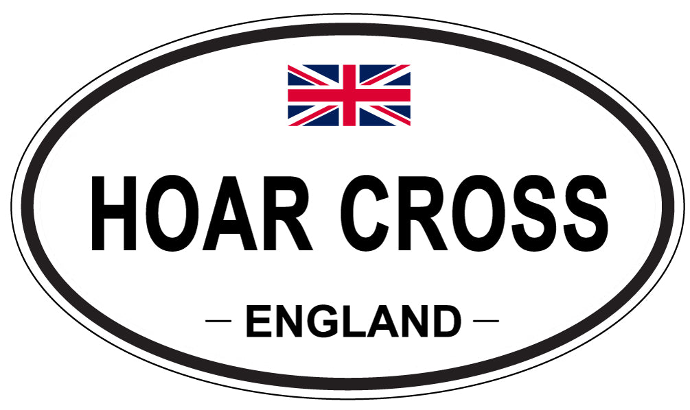 HOAR CROSS, ENGLAND - Oval Sticker