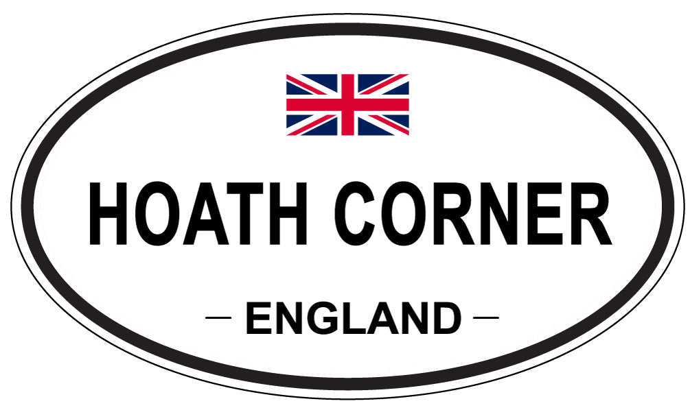 HOATH CORNER, ENGLAND - Oval Sticker