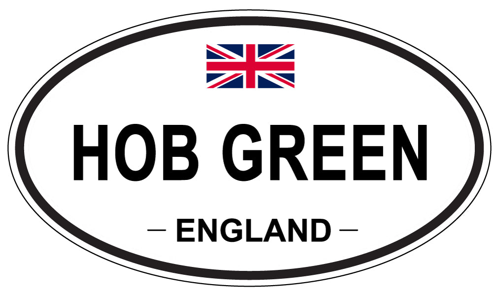HOB GREEN, ENGLAND - Oval Sticker