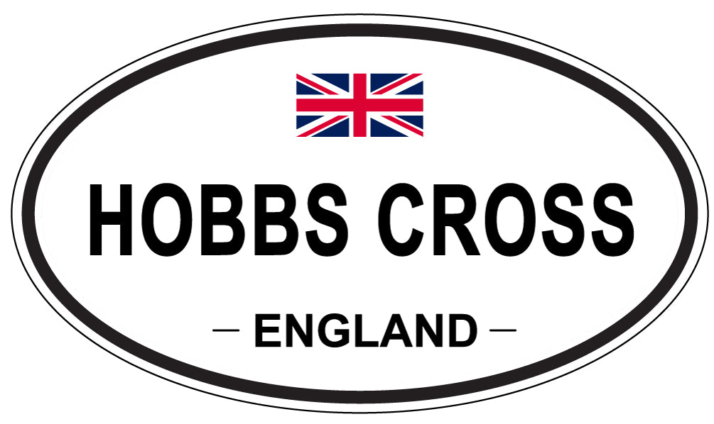 HOBBS CROSS, ENGLAND - Oval Sticker
